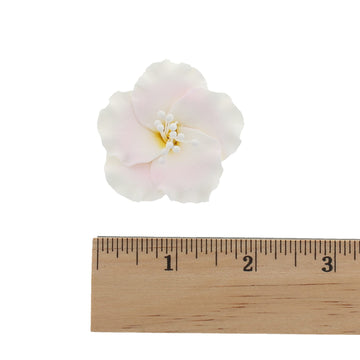 Global Sugar Art Azalea 1.75 Inch Sugar Cake Flowers Light Pink With Wire And Stamen, 10 Count By Chef Alan Tetreault