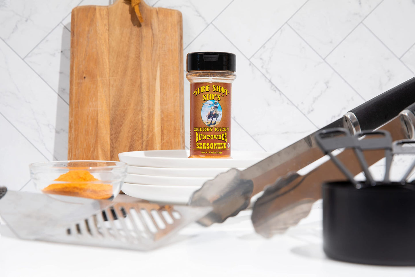 Sure Shot Sids BBQ Rub Powder - Smokey Bacon Seasoning Blend for Grilling - 4.75 Ounce