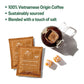 Copper Cow Coffee Premium Vietnamese Coffee: Single-Serve Salted Caramel Coffees (Includes: 16 Salted Caramel Coffees)
