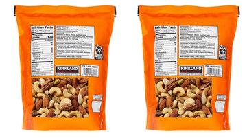 Kirkland Signature Extra Fancy Unsalted Mixed Nuts, 2 Jars (2.5 Lb)