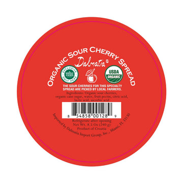 Dalmatia Imports, Organic Sour Cherry Spread, 8.5 Ounce