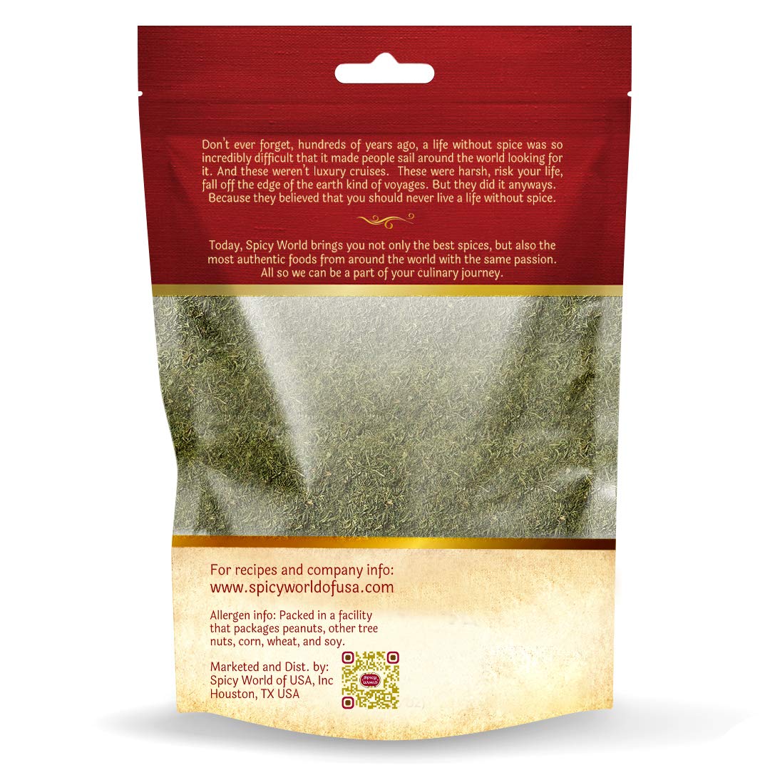 Spicy World Dill   Seasoning - 7 Ounce Bag for Salads and Soups