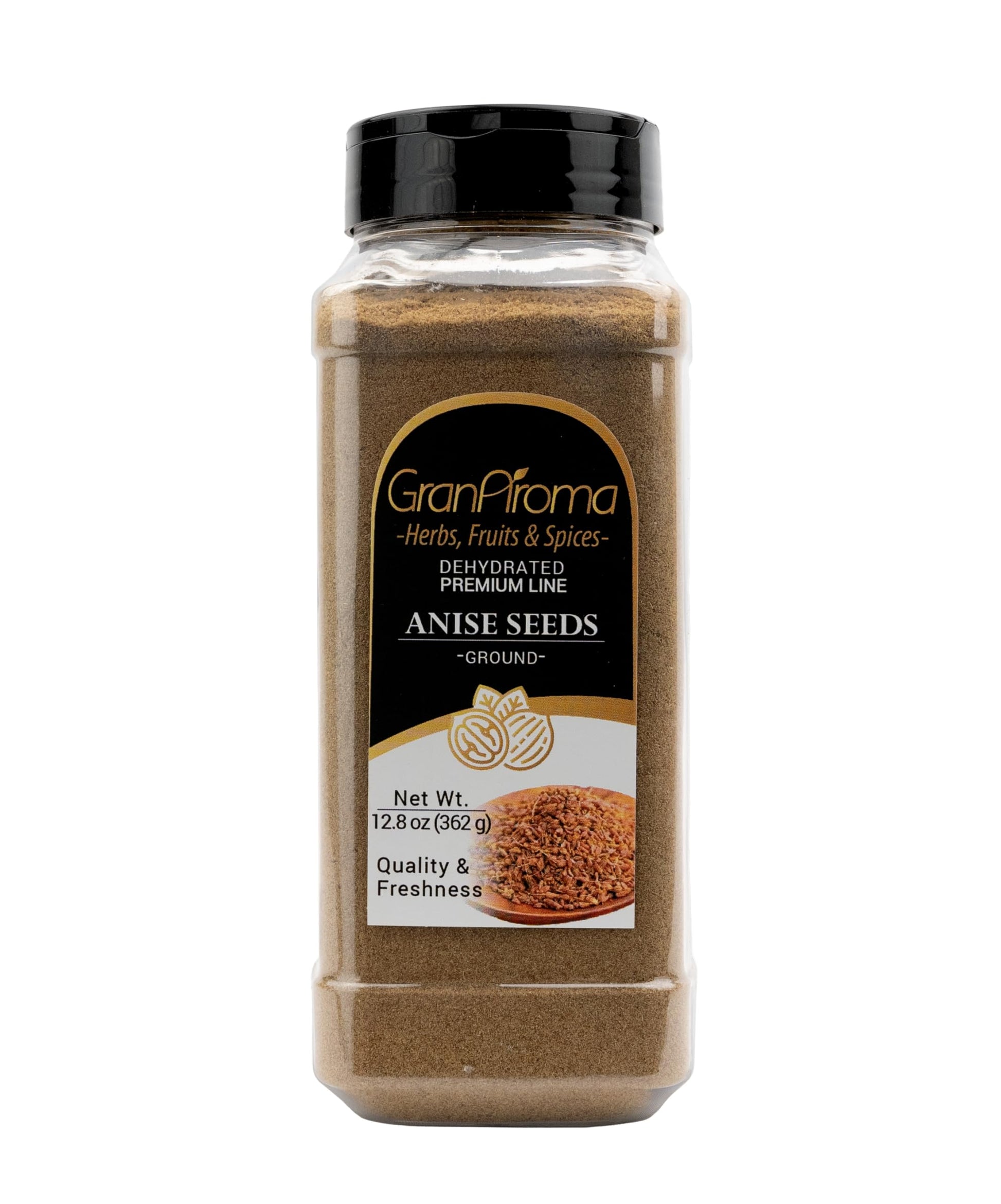 GranAroma Ground Anise Seeds, Sweet, Aromatic Spice, Baking & Cooking (12.8 Ounce)