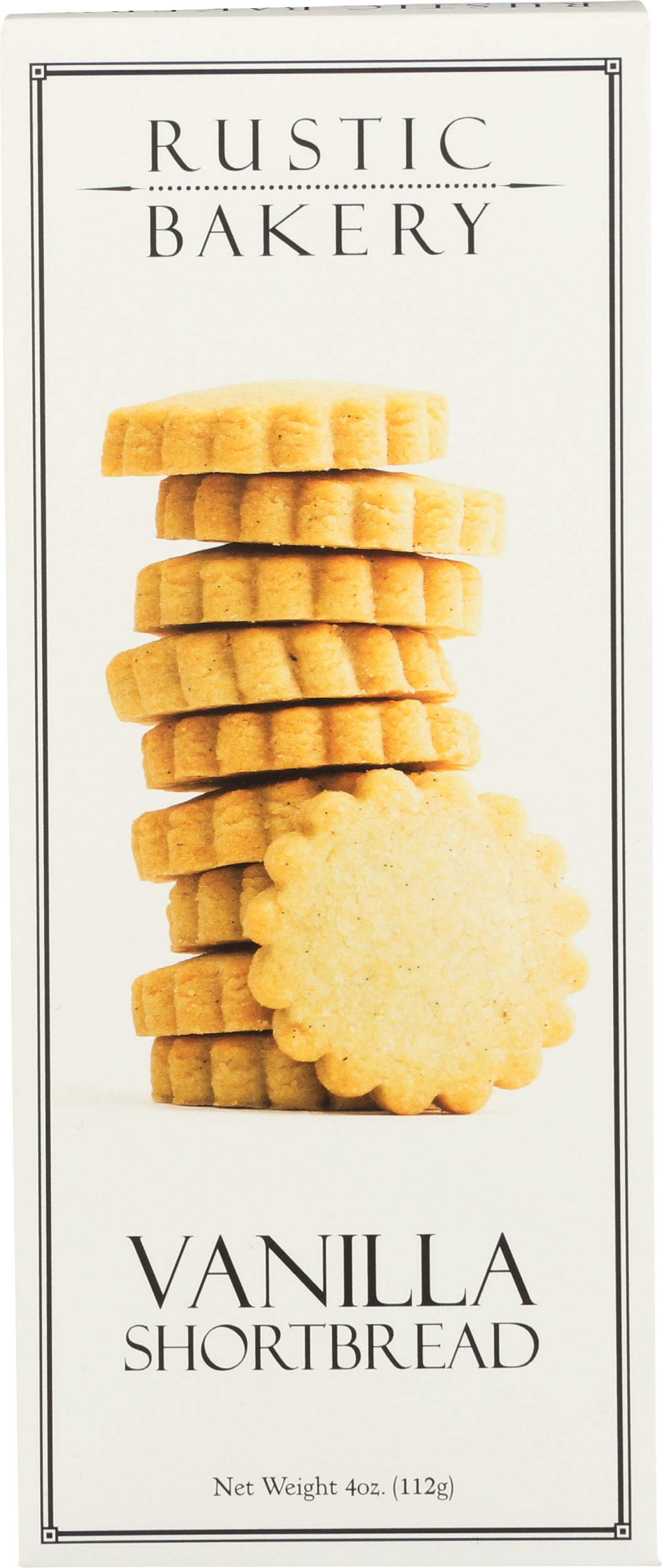 Rustic Bakery Tahitian Vanilla Bean Shortbread Cookies, 4 oz, Brown, Model 58012