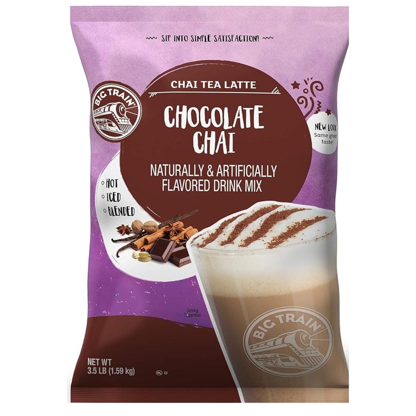 Big Train Chocolate Chai Tea Latte Beverage Mix, 3.5 Pound (Pack Of 1)