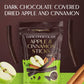 Belgian Chocolate Covered Fruit Sticks - Gourmet Covered Dried Fruit, 3.5 Oz Resealable Pouch, Non-Gmo, Perfect Treat For Chocolate Lovers (Dark Chocolate, Apple)
