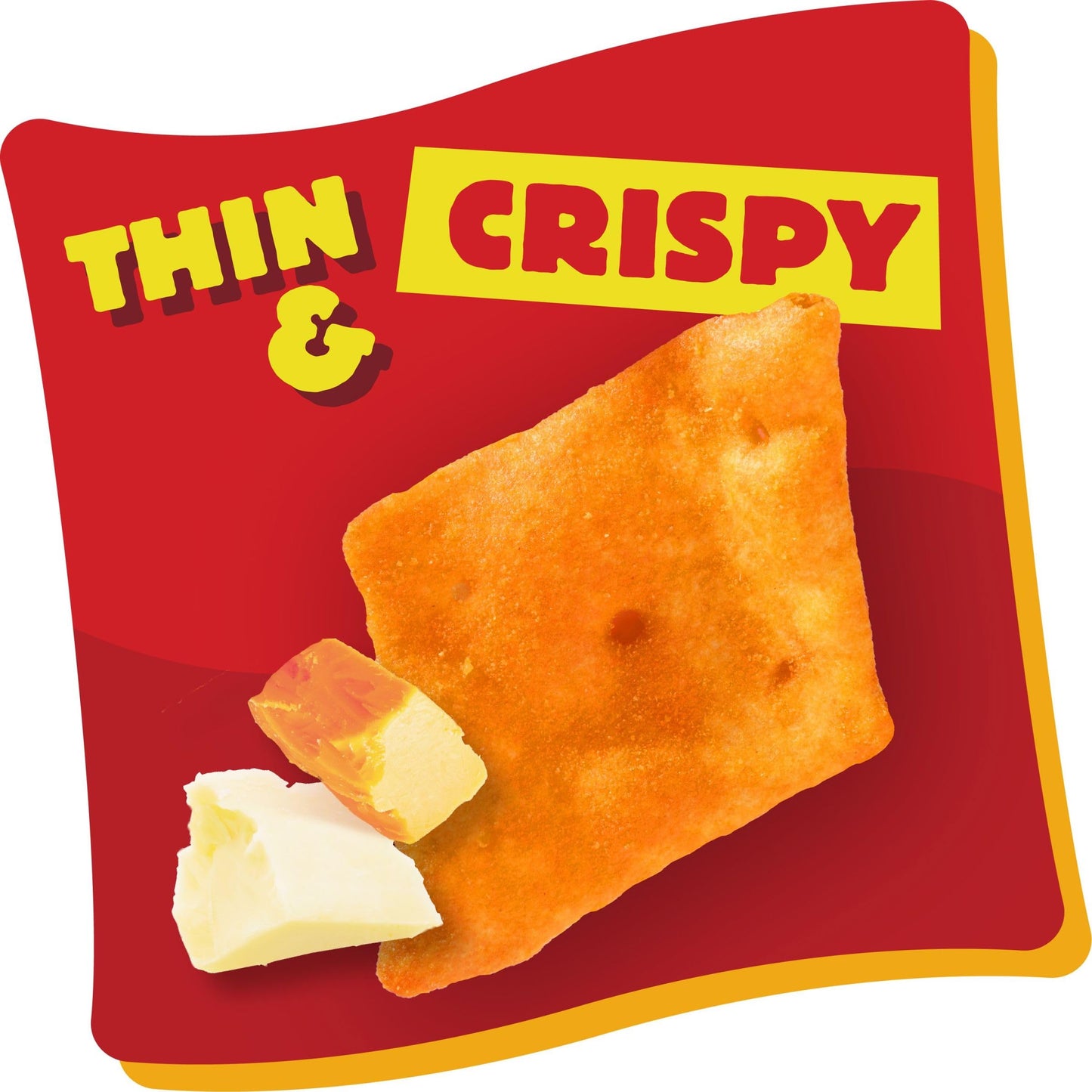 Cheez-It Snapd Cheese Cracker Chips, Thin Crisps, Lunch Snacks, Double Cheese, 9oz Bag (12 Packs)