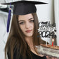 Chewarelly 1 Pack 2024 Class Of Cake Topper, Glitter Congrats Grad Cake Decor,Graduation Cake Picks For Senior High School Colle
