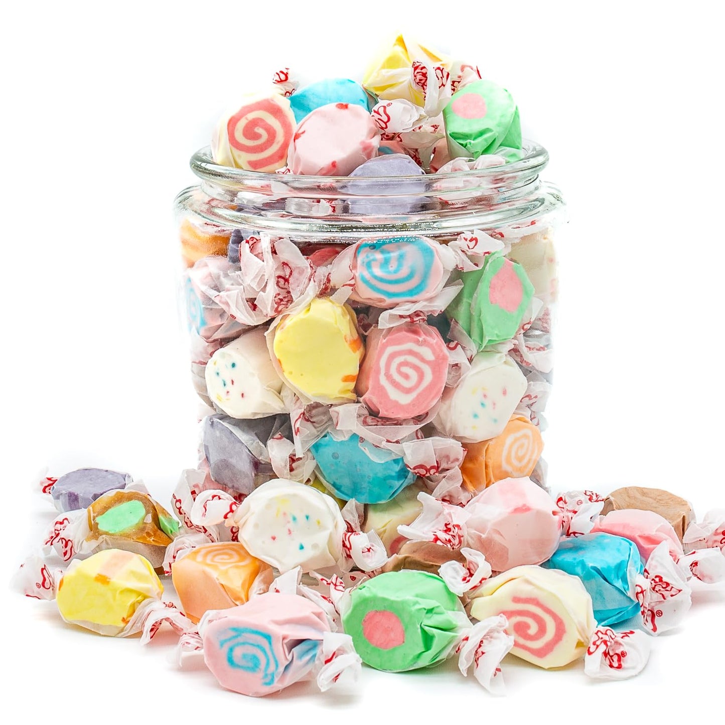 Salt Water Taffy 4 Lb – Individually Wrapped, 12 Fun Flavors, Old Fashioned Bulk Candy, Gluten And Nut Free