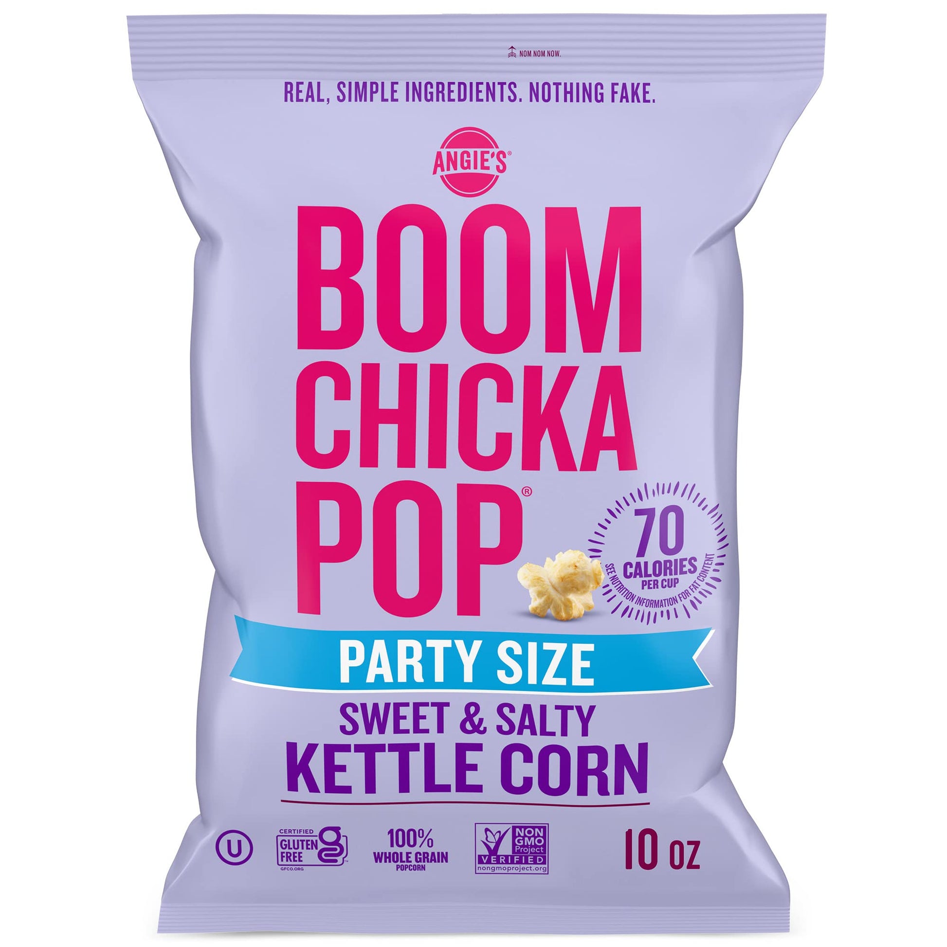 BOOMCHICKAPOP Sweet and Salty Kettle Corn Popcorn, Gluten Free, 10 oz.