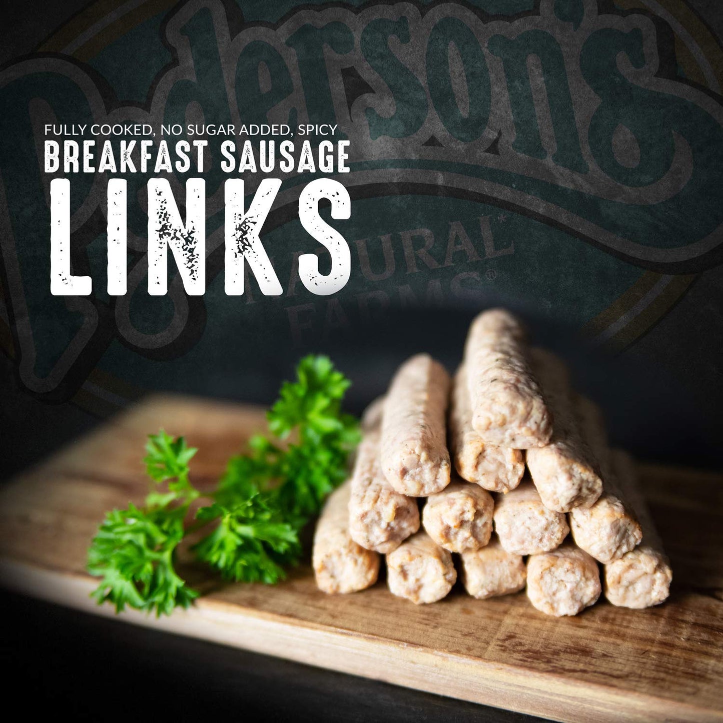 Pedersons Natural Farms Spicy Breakfast Pork Sausage Links, Fully Cooked, Keto & Paleo Friendly, No Sugar Added, 9oz (Pack of 4)