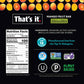Thats it. Probiotic Fruit Bar Variety Pack, Mango & Blueberry Flavors, Just Real Fruit + Probiotics, 100 Calories Per Bar, All