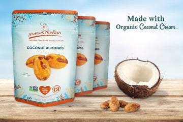Nuts on the Run Coconut Almonds - Vegan, Gluten-free, Kosher - 4.75oz (Pack of 3)