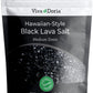 Viva Doria Hawaiian Black Lava Sea Salt Lava Salt Medium grain 5 lb