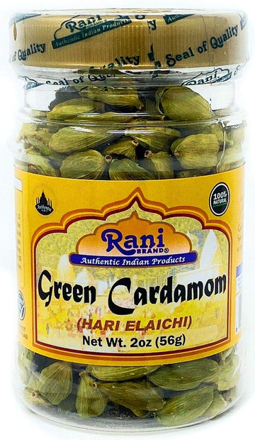 Rani Green Cardamom Pods Spice (Hari Elachi) 2Oz (56G) Pet Jar ~ All Natural | Vegan | Gluten Friendly | Non-Gmo | Product Of In
