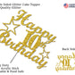 10 Birthday Cake Topper Gold Glitter, Party Decoration Ideas, Premium Quality, Sturdy Doubled Sided Glitter, Acrylic Stick. Made