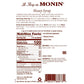 Monin - Honey Syrup, Smooth Sweet Honey Flavor, Great For Teas, Lemonades, Cocktails, & Coffee, Gluten-Free, Non-Gmo (1 Liter)