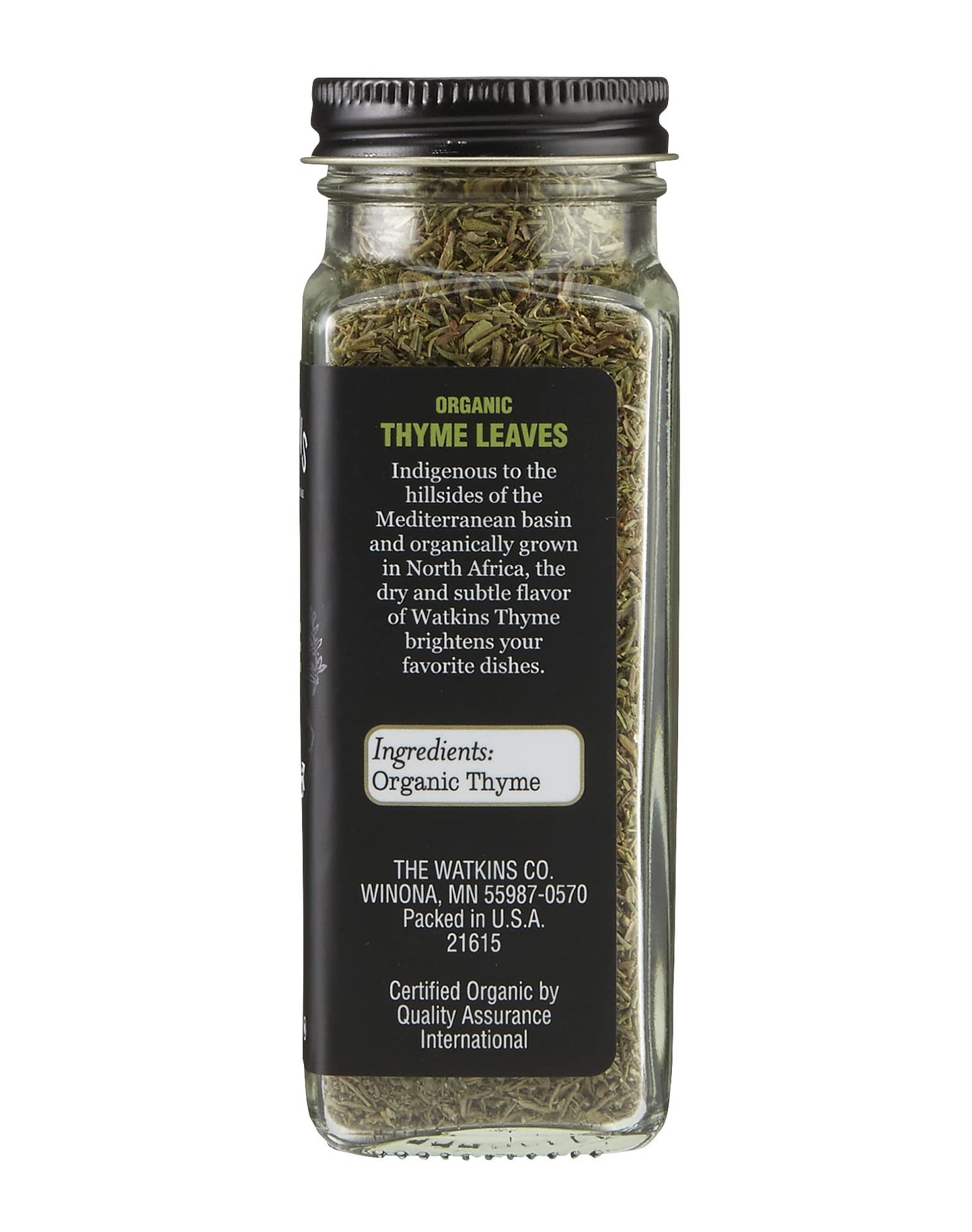 Watkins Gourmet Organic Thyme Leaves, 1.26 Ounce, Pack of 1