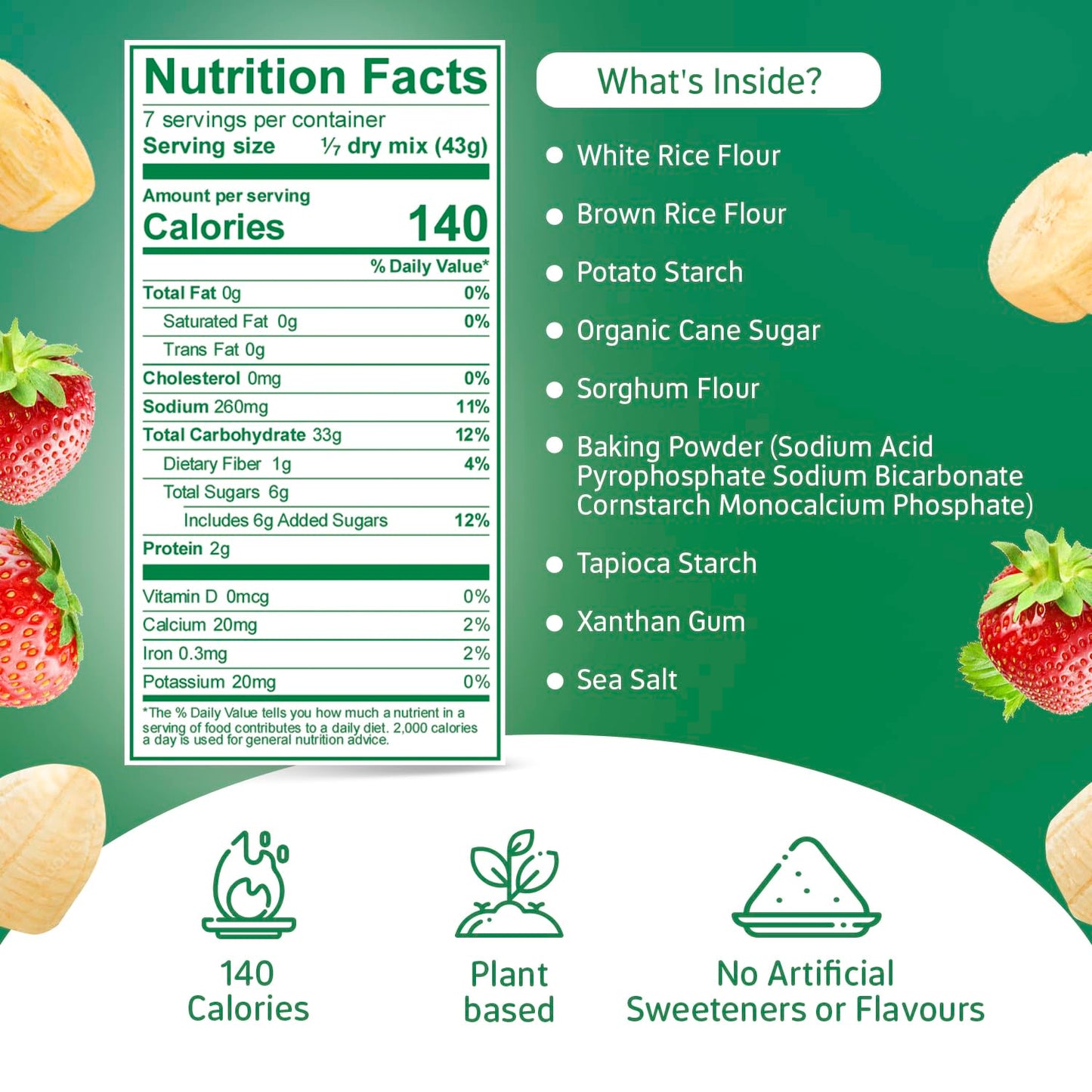 Maja Plant-Based Pancake Mix - Pack Of 2 I Gluten Free Waffle Mix, 2 X 10 Vegan Pancakes, Easy To Make Waffle Batter For Cooking