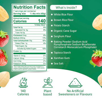 Maja Plant-Based Pancake Mix - Pack Of 2 I Gluten Free Waffle Mix, 2 X 10 Vegan Pancakes, Easy To Make Waffle Batter For Cooking