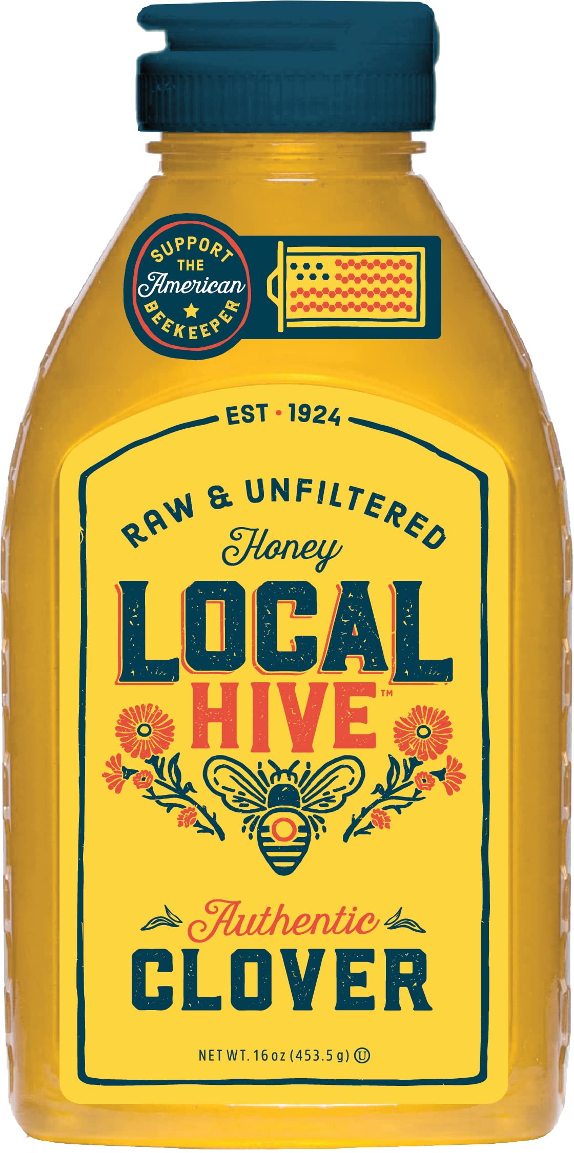 Local Hive Authentic Clover Raw & Unfiltered Honey 16Oz