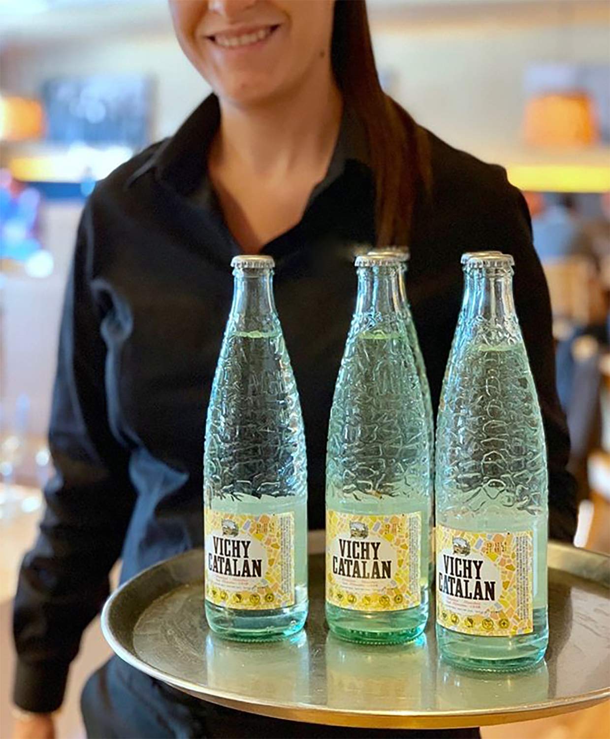 Vichy Catalan - Sparkling Mineral Water - 33.8 Oz (1 Liter) (12 Glass Bottles)