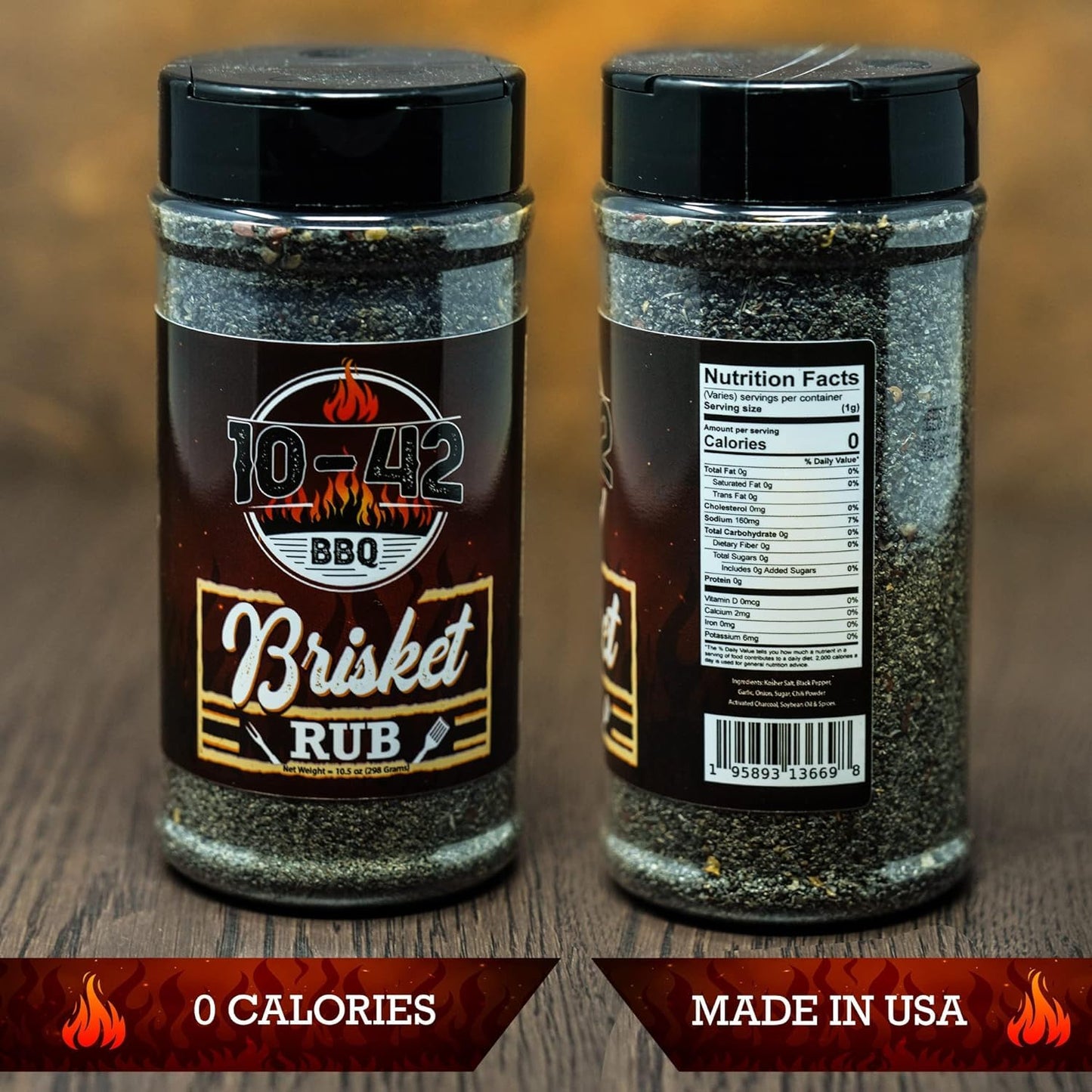 Five Star Seasonings BBQ Brisket Rub, All-Natural Spice Seasoning, 10.5 oz, No MSG, Ideal for smoky aroma and Grilling