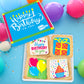 Happy Birthday Cookies 4 Pack Gift Basket For Kids Men Women | Decorated Sugar Cookie Gift Box | Individually Wrapped Party Favors Nut Free (Birthday, Standard Box)