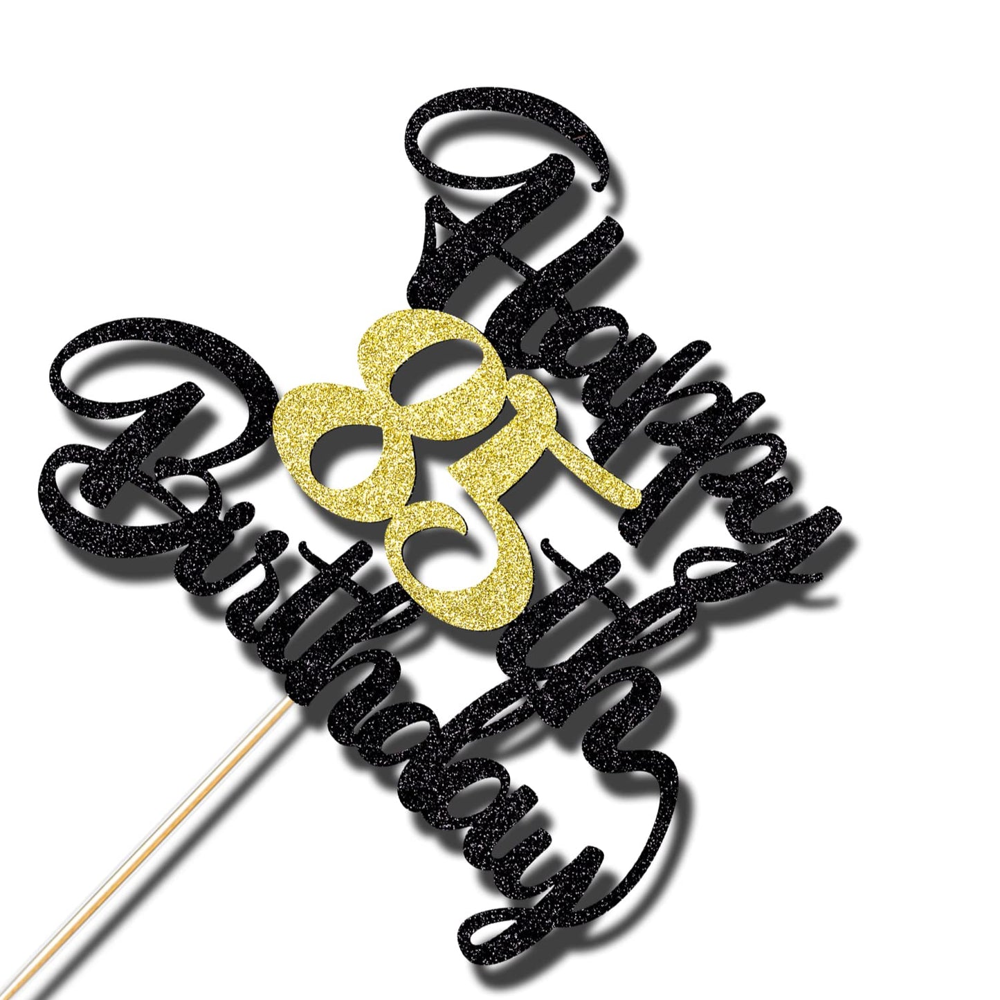 Klionjor 85Th Birthday Cake Topper - Happy Birthday Decoration For 85Th Birthday Party - Gift Plug-In (85)