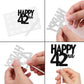 18Pcs Black Glitter Happy 42Nd Dessert Cupcake Topper Pick For Funny Legend Since 1983 Theme Decor Supplies Men Women Happy 42 B