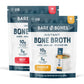 Bare Bones Bone Broth Instant Powdered Beverage Mix, Chicken & Beef, Variety Pack of 32, 16 Chicken & 16 Beef - 15g Sticks, 10g 