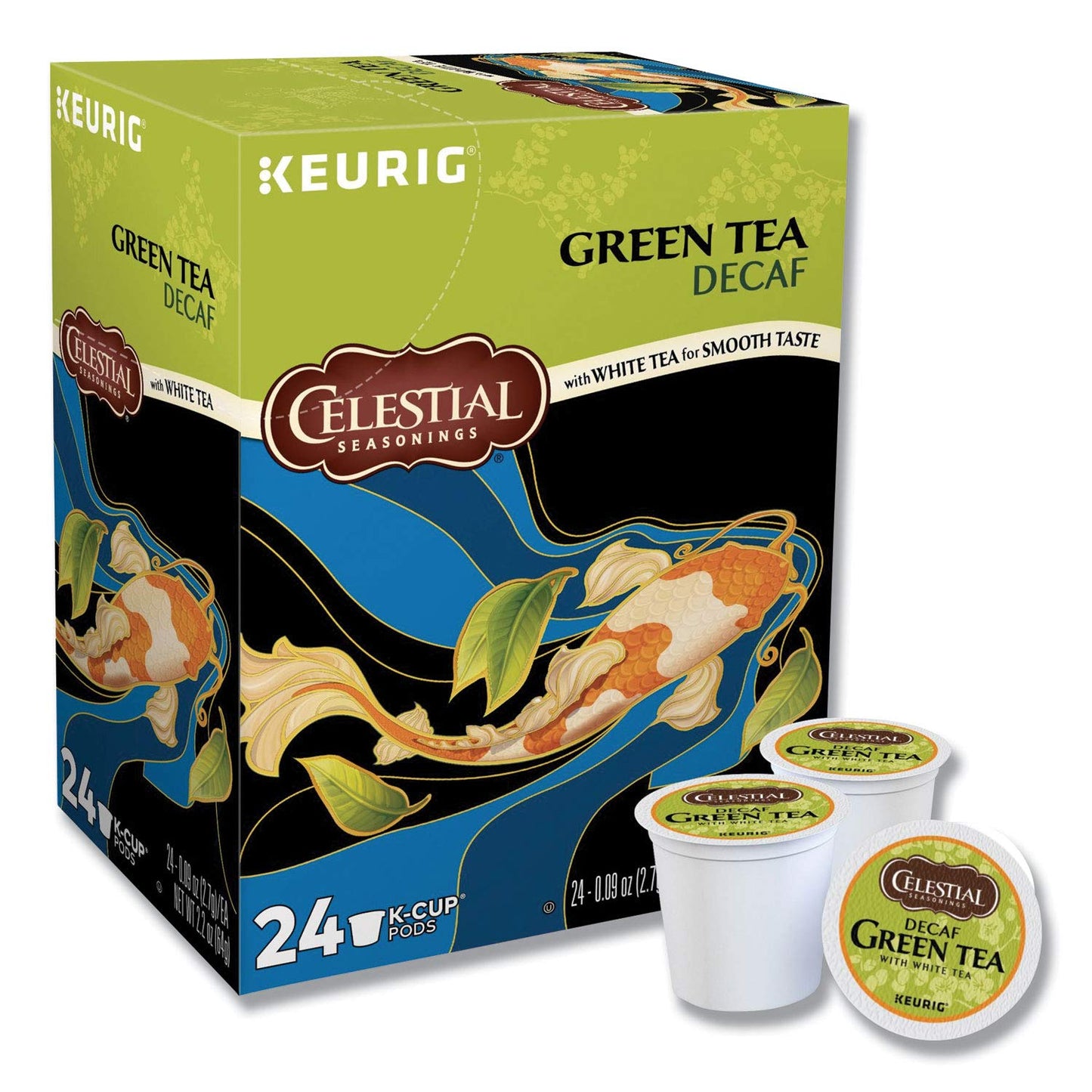 Celestial Seasonings Decaf Green Tea K-Cup Pods, 24 Count (Pack of 4), Model 5000203069, Single-Serve