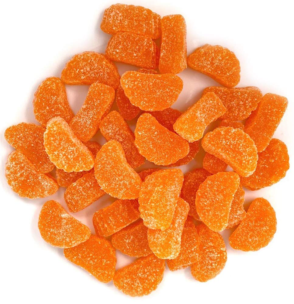 SweetGourmet Orange Fruit Slices Jelly Candy, 4 Pound Bulk Pack