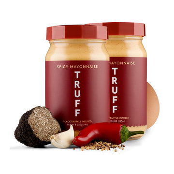 TRUFF Spicy Mayo, Gourmet Mayonnaise made with Black Winter Truffles, Sunflower Oil, Cage-Free Eggs and Jalapeos | Heat and Umam