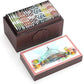 Octavius Assorted Tea Gift Set | 6 Flavored Black & Green Teas | 30 Enhanced Teabags In Each Box | Wooden Tea Sampler With Taj Mahal Design | Luxury Tea Gift Box | Pack Of 2