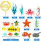 22 Pcs Sea Ocean Theme Birthday Cake Decoration Toppers Ocean Animals Sea Cake Decorations For Under The Sea Theme Baby Shower B