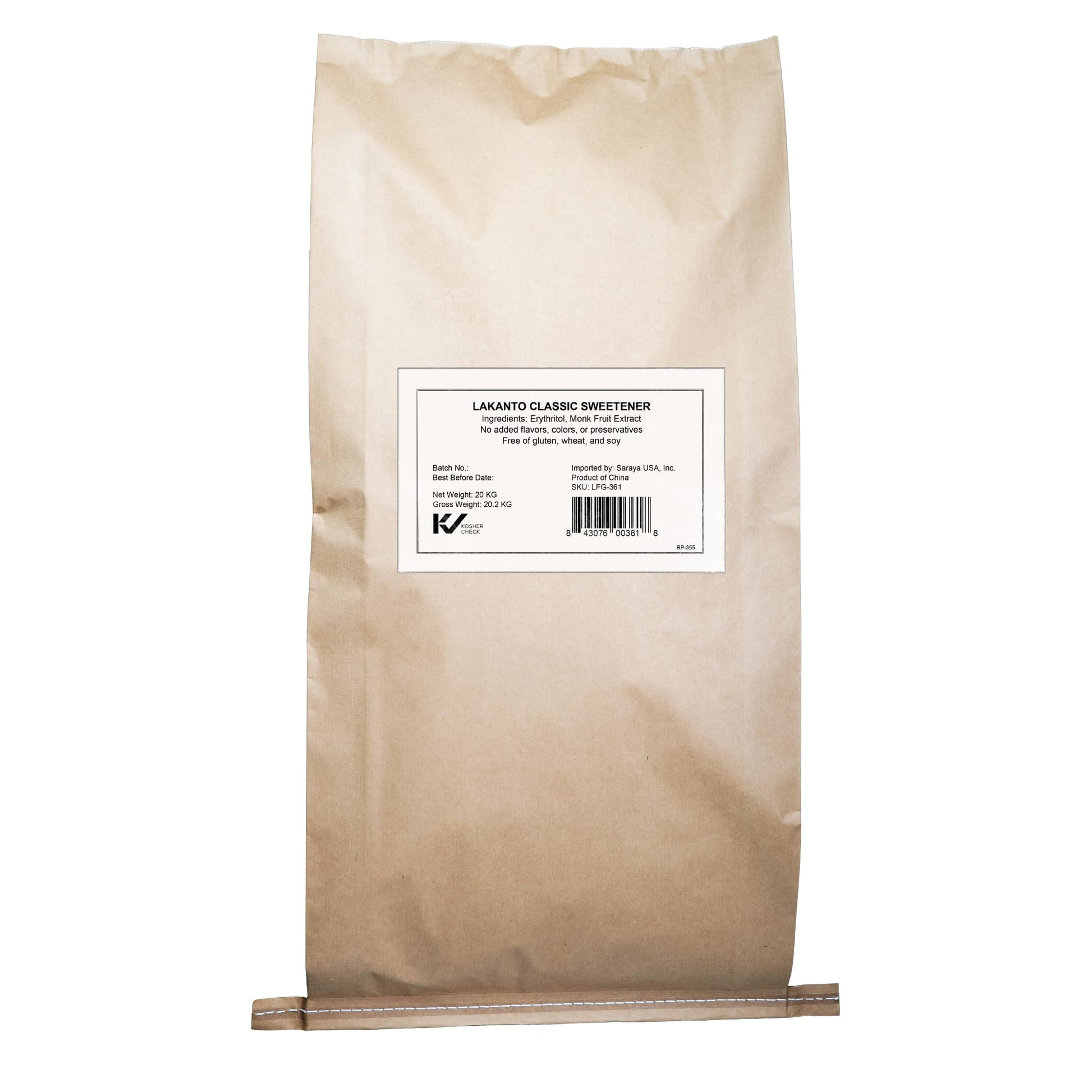 Lakanto Bulk Classic Monk Fruit Sweetener with Erythritol - Bulk White Sugar Substitute, Baking, Extract, Sugar Replacement (Cla