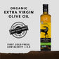 Terra Delyssa Organic Extra Virgin Olive Oil, 500 ML, First Cold Pressed, Non-GMO, Dark Glass Bottle
