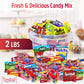 Bulk Candy Variety Pack - 2 Pound Care Package Assorted Box Mothers Day Basket , Snack Food Gift , Office Assortment Gift For Bi