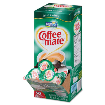 Nestle Coffee mate Coffee Creamer, Irish Creme, Liquid Creamer Singles, Non Dairy, No Refrigeration, 0.375 fl oz Tubs (Pack of 2
