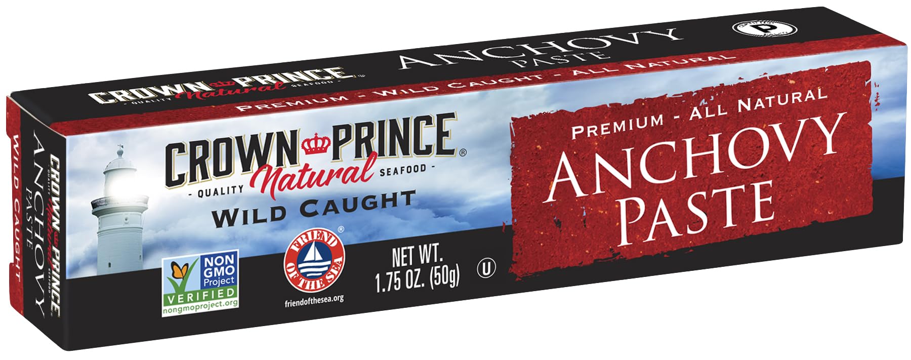 Crown Prince Natural Anchovy Paste, 1.75-Ounce Tubes (Pack of 12)