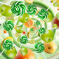32 Pack Twist & Swirl Lollipops Suckers Individually Wrapped Bulk, St. Patrick'S Day Candy Suckers, Green & White Swirl Lollipop