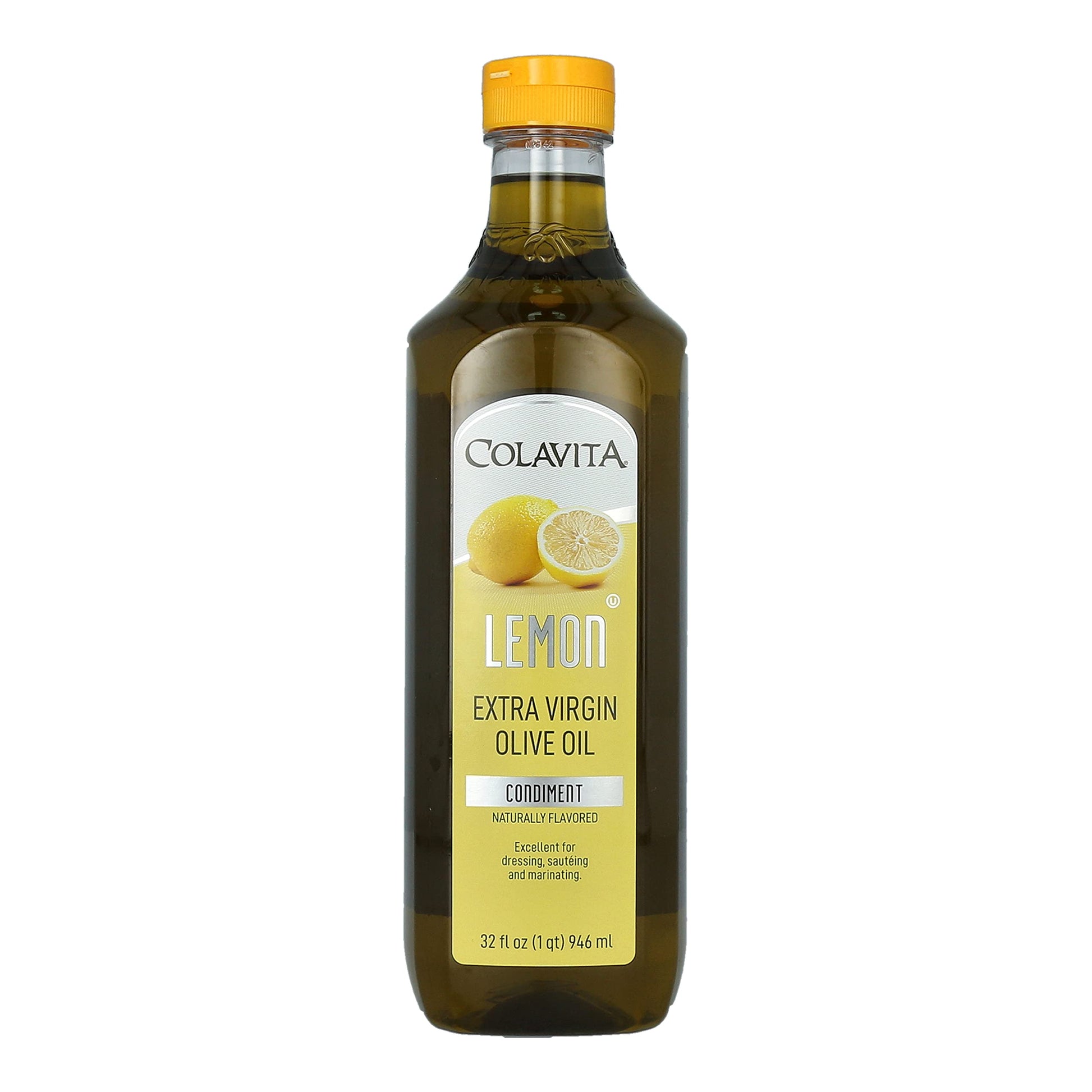 Colavita Lemon Extra Virgin Olive Oil – Pack Of 12 (32Fl Oz Plastic Bottles) – Cold-Pressed Evoo Infused With Natural Lemon Flavor – Perfect For Salads, Marinades, And Finishing Dishes
