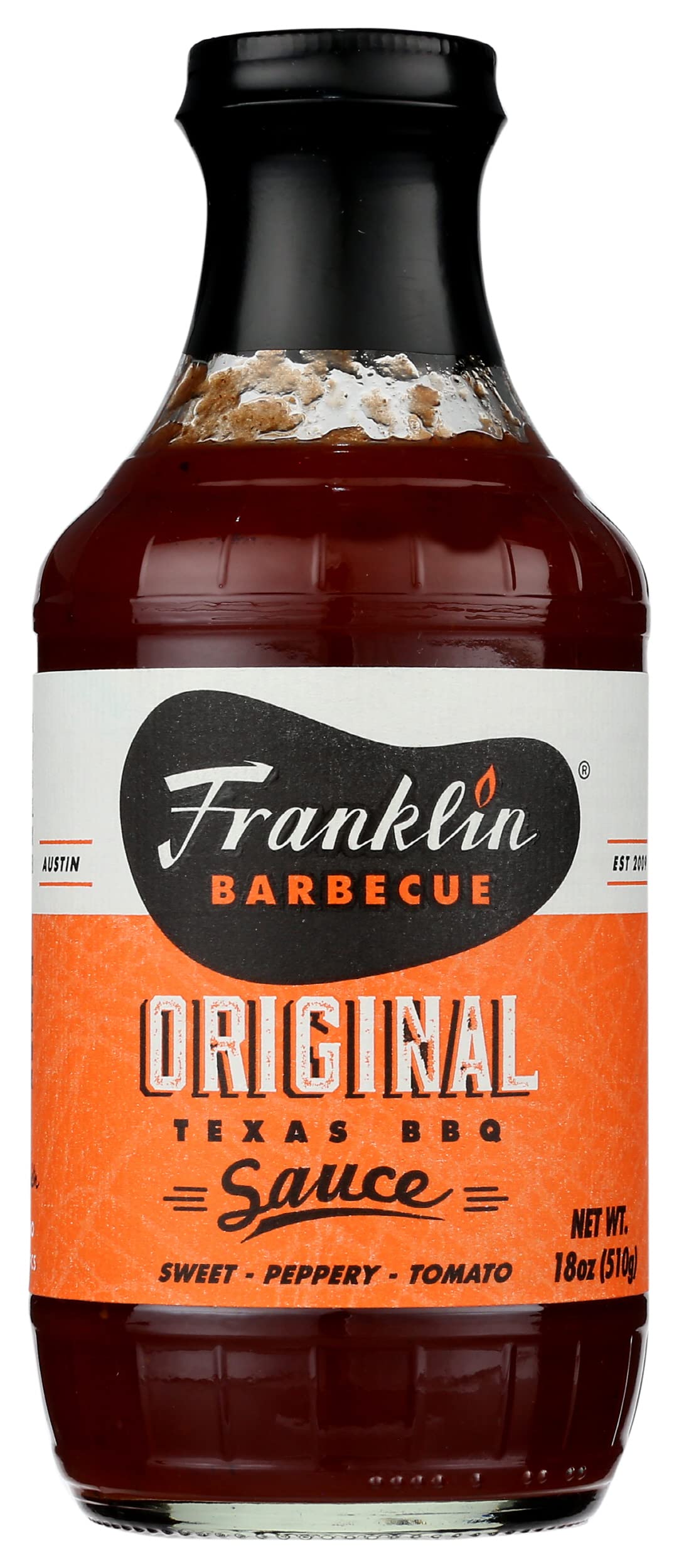 Franklin Barbecue Original Texas BBQ Sauce, Gluten Free, 18 Ounces (Pack Of 6)