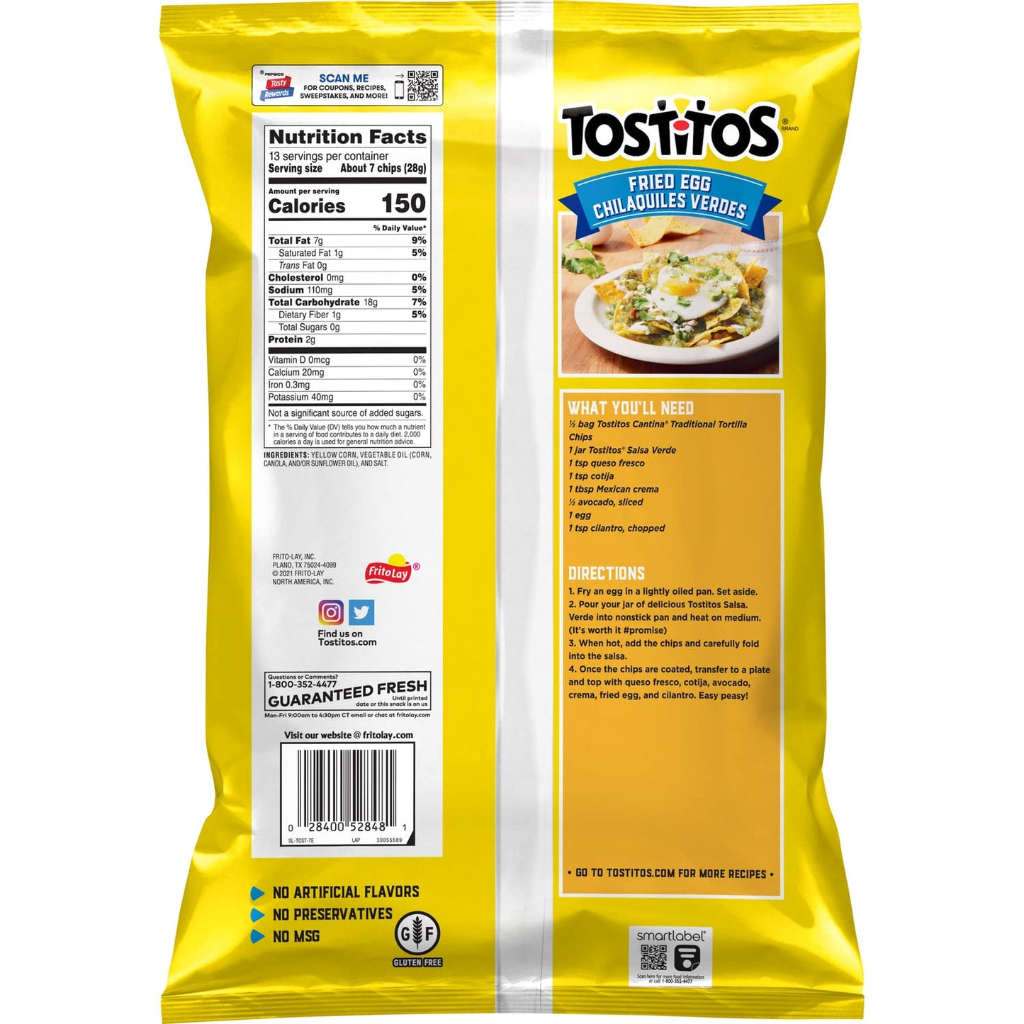 Tostitos Cantina Style Tortilla Chips Traditional, 13 Oz