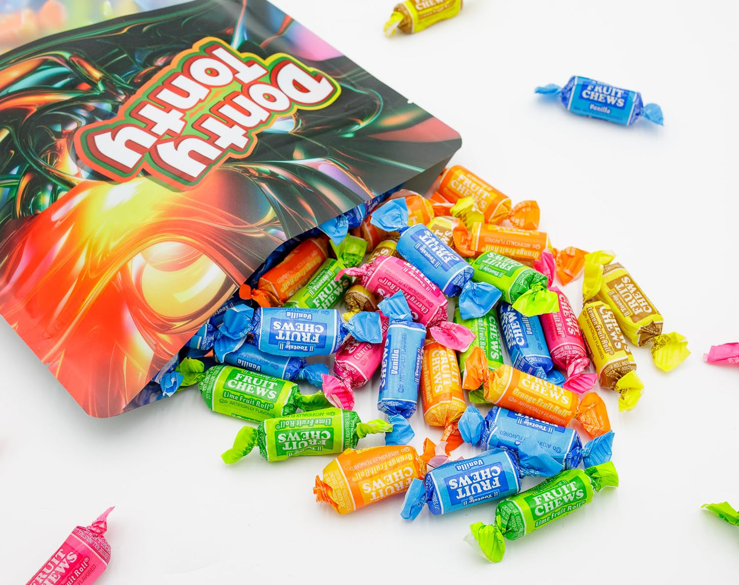 FRUIT CHEWS Candy 5 lb - Bulk Bag  Fruity Flavored  Assorted Flavors  Gluten & Peanut Free  Individually Wrapped