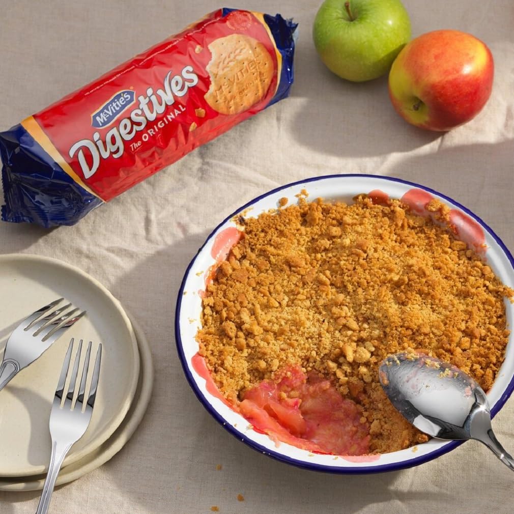 McVities Digestive Biscuits 360g (Pack of 4) - Wheat Flavored Crunchy Snacks, Perfect for Tea Time and Snacking