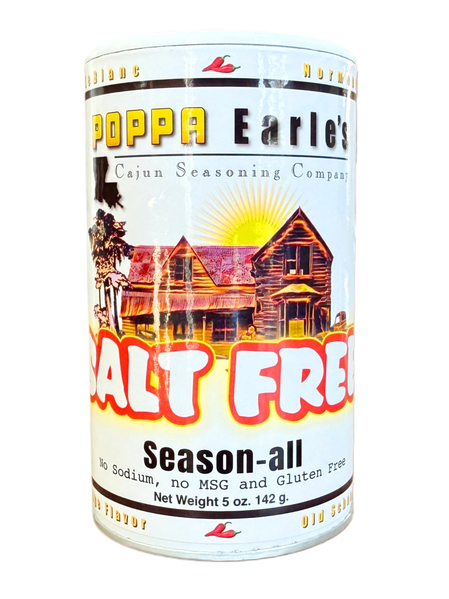 Poppa Earles SALT FREE Season-all 8oz (Cajun Seasoning Company) No Sodium, Gluten Free & No MSG, All Purpose Seasoning, Sugar Fr