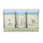 Peter Rabbit 3x Mini Tea Tins with Loose Leaf English Tea, Beatrix Potter Gift, Small Caddy Set