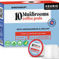 Shroomzup Mushroom Coffee K Cups 12 Pods - 10 Mushroom Coffee with Ashwagandha and Shilajit - Dark Roast Single Serve K-Cup Pods